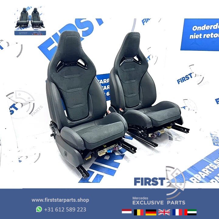 W206 S206 C63 AMG Recaro KUIP STOELEN SET C63s E PERFORMANCE interieur Mercedes C Klasse 2022-2027 PERFORMANCE ZETELS A2065403452 BEKLEDING